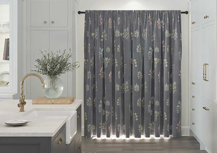 Botanical Velvet, Multi - Made to Measure Curtains - Image 7